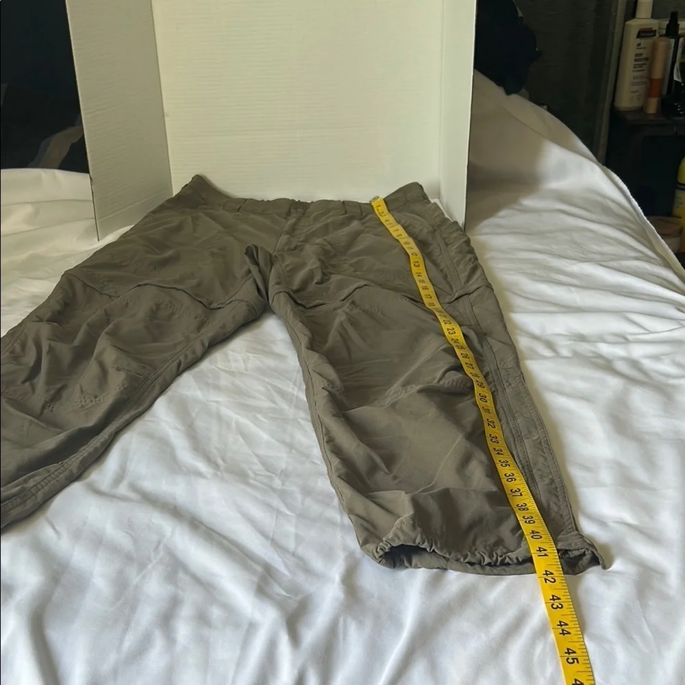 Gray Cargo Jogger Pants with Elastic Cuffs